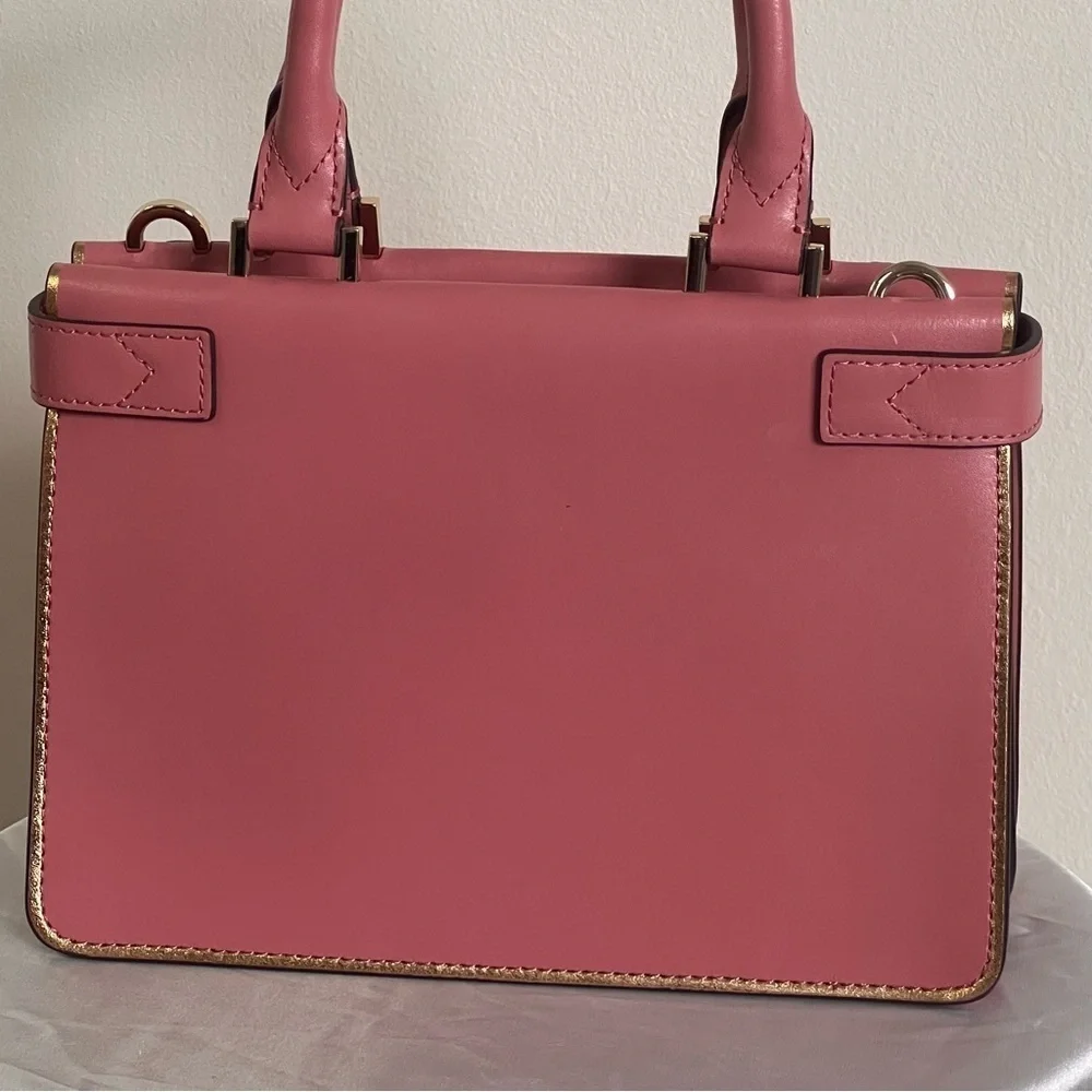 Michael Kors Tatiana Mini Leather Bag with lock charm - Picture 5 of 16